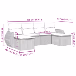 VidaXL 3254053 ensemble de meubles de jardin