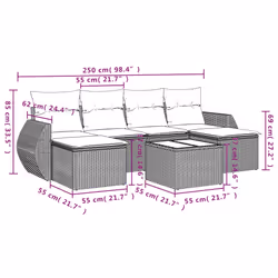 VidaXL 3254056 ensemble de meubles de jardin