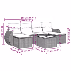 VidaXL 3254066 ensemble de meubles de jardin