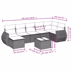 VidaXL 3254109 ensemble de meubles de jardin