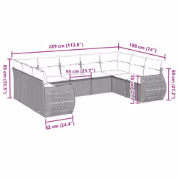 VidaXL 3254149 ensemble de meubles de jardin