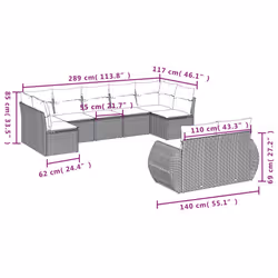 VidaXL 3254162 ensemble de meubles de jardin