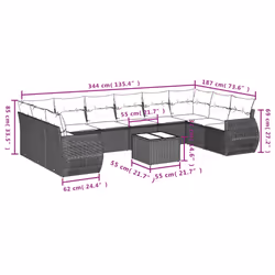 VidaXL 3254206 ensemble de meubles de jardin