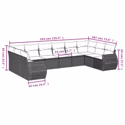VidaXL 3254220 ensemble de meubles de jardin