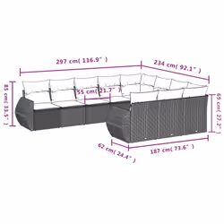 VidaXL 3254223 ensemble de meubles de jardin