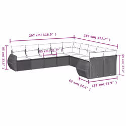 VidaXL 3254245 ensemble de meubles de jardin