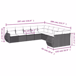 VidaXL 3254252 ensemble de meubles de jardin