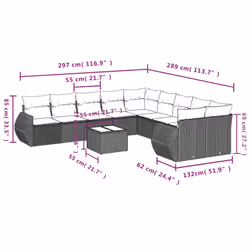 VidaXL 3254256 ensemble de meubles de jardin