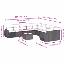 VidaXL 3254257 ensemble de meubles de jardin