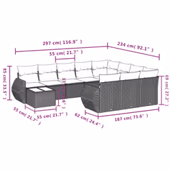 VidaXL 3254263 ensemble de meubles de jardin