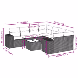 VidaXL 3254692 ensemble de meubles de jardin