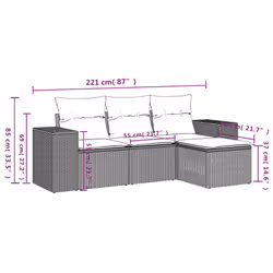 VidaXL 3254813 ensemble de meubles de jardin