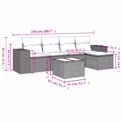 VidaXL 3254822 ensemble de meubles de jardin