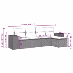 VidaXL 3254836 ensemble de meubles de jardin
