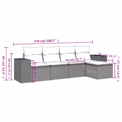 VidaXL 3254840 ensemble de meubles de jardin