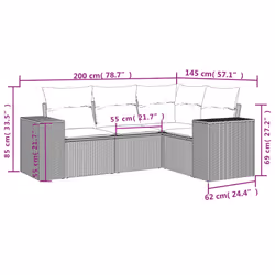 VidaXL 3254860 ensemble de meubles de jardin