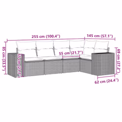 VidaXL 3254867 ensemble de meubles de jardin