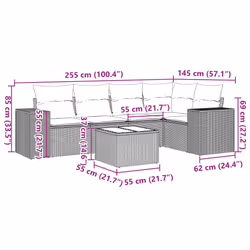 VidaXL 3254872 ensemble de meubles de jardin