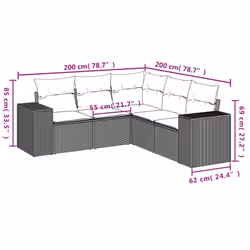 VidaXL 3254883 ensemble de meubles de jardin
