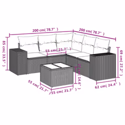 VidaXL 3254897 ensemble de meubles de jardin