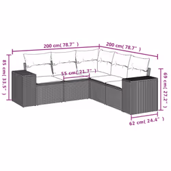 VidaXL 3254900 ensemble de meubles de jardin