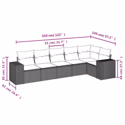 VidaXL 3254923 ensemble de meubles de jardin