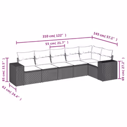 VidaXL 3254932 ensemble de meubles de jardin
