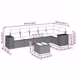 VidaXL 3254939 ensemble de meubles de jardin
