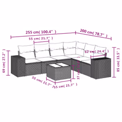 VidaXL 3254950 ensemble de meubles de jardin