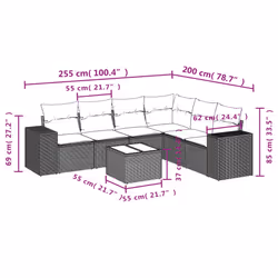 VidaXL 3254952 ensemble de meubles de jardin