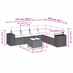 VidaXL 3254959 ensemble de meubles de jardin
