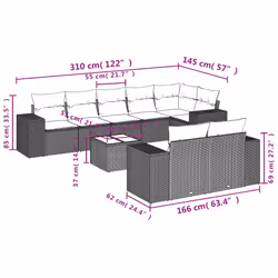 VidaXL 3255155 ensemble de meubles de jardin