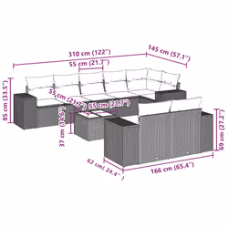 VidaXL 3255159 ensemble de meubles de jardin