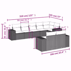 VidaXL 3255163 ensemble de meubles de jardin