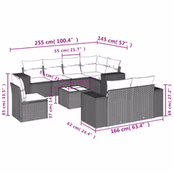 VidaXL 3255172 ensemble de meubles de jardin
