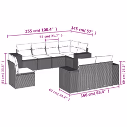 VidaXL 3255177 ensemble de meubles de jardin