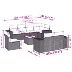 VidaXL 3255182 ensemble de meubles de jardin - Vue supplémentaire 3