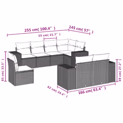 VidaXL 3255183 ensemble de meubles de jardin