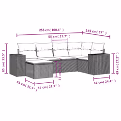VidaXL 3255193 ensemble de meubles de jardin