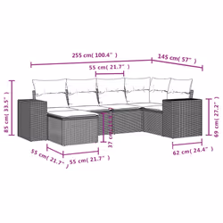 VidaXL 3255207 ensemble de meubles de jardin