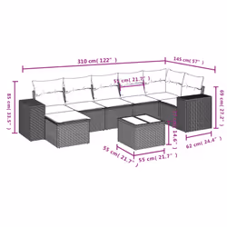 VidaXL 3255216 ensemble de meubles de jardin