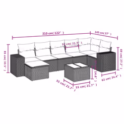 VidaXL 3255229 ensemble de meubles de jardin