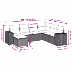 VidaXL 3255235 ensemble de meubles de jardin