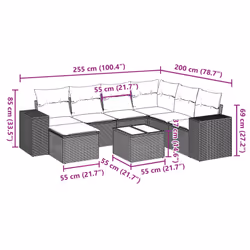 VidaXL 3255242 ensemble de meubles de jardin