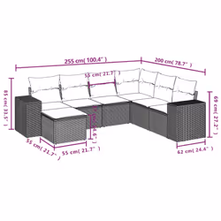 VidaXL 3255243 ensemble de meubles de jardin