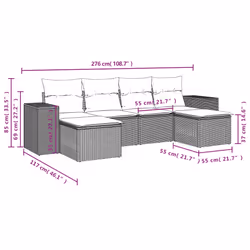 VidaXL 3255259 ensemble de meubles de jardin