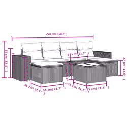 VidaXL 3255263 ensemble de meubles de jardin