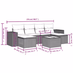 VidaXL 3255265 ensemble de meubles de jardin