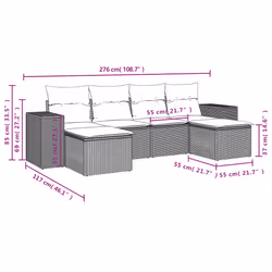 VidaXL 3255266 ensemble de meubles de jardin
