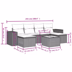 VidaXL 3255267 ensemble de meubles de jardin